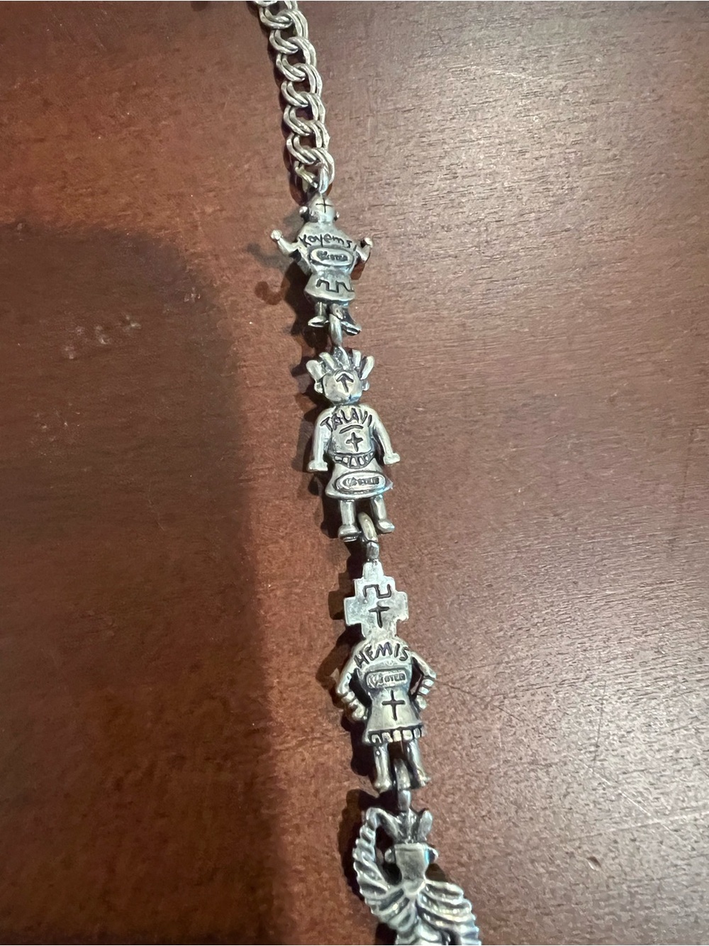 TAWA Sterling Silver Southwestern Design Bracelet, Spare Charms, and bonus ring - Picture 4 of 8